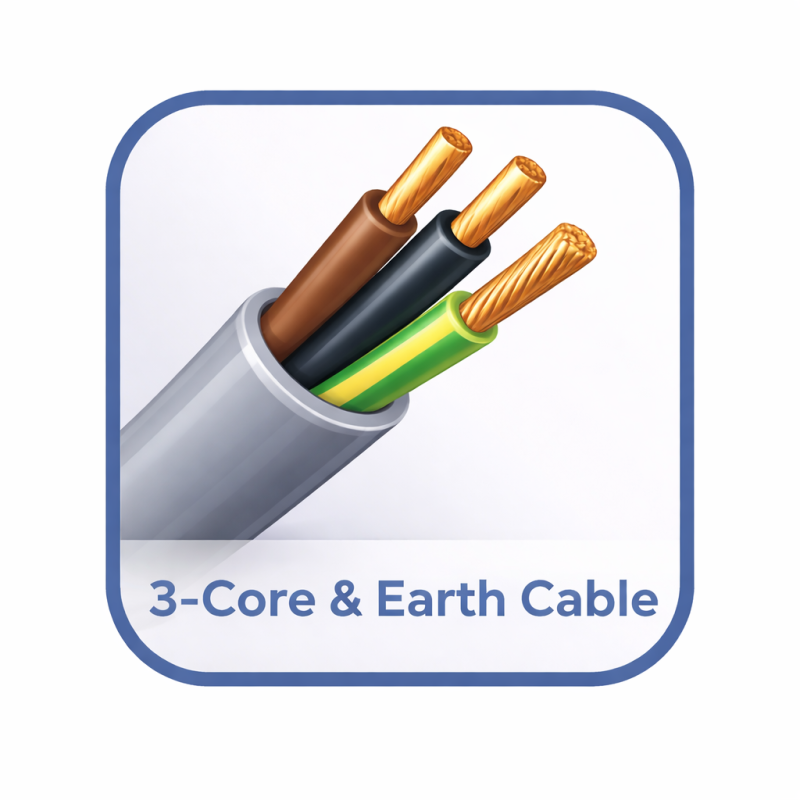 3 Core & Earth Cable | 6243Y Lighting Cable | Wires Direct